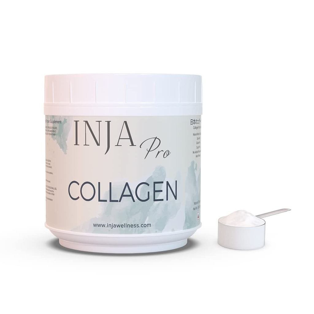 INJA Wellness Pro ผงคอลลาเจนทะเลสําหรับผู้หญิงและผู้ชาย,อาหารเสริมคอลลาเจนญี่ปุ่นเพื่อผิวสุขภาพดี,ผม