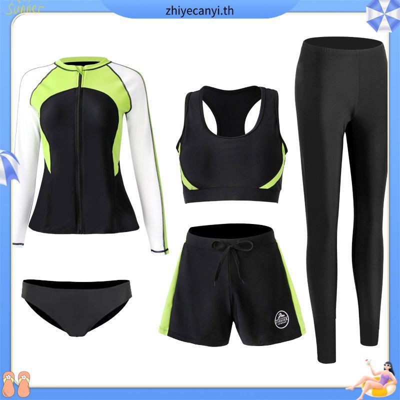 KELYSTE Women's Surfing Swimsuit Quick Dry + Men's Long Sleeve Wetsuit