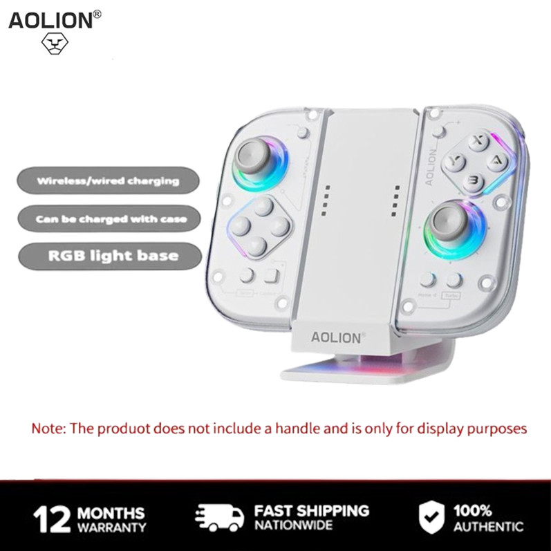 Aolion Joycon ชาร์จ Grip พร้อมสถานี RGB สําหรับ Nintendo SWITCH Aolion Joycon ชาร์จ Grip พร้อมสถานี 