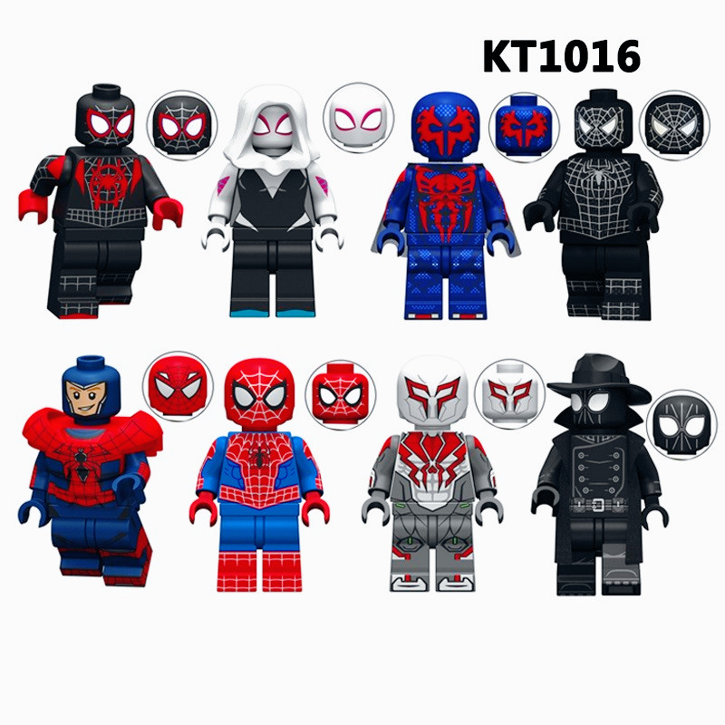 ข้าม Spider-Verse Heroes Series Gwen Stacy Shadow Spiderman Action Mini Building Blocks รูปของเล่นเด็กของขวัญ