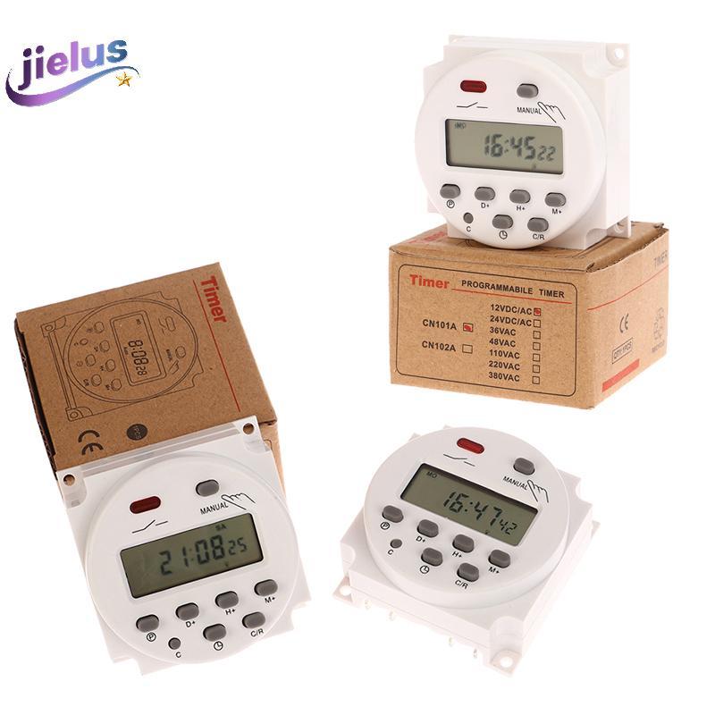 [Jielus] 1 PC 12V 24V 110V 220V CN101A Digital LCD Power Timer Programmable Time Switch รีเลย์ CN101
