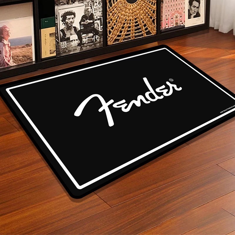 คุณภาพดี fender Fantafender พรมปูพื้นเครื่องดนตรีสินค้าตกแต่งกีตาร์ไฟฟ้าซ่อม Mat รูปสี่เหลี่ยมผืนผ้า Rock เพลงพรม