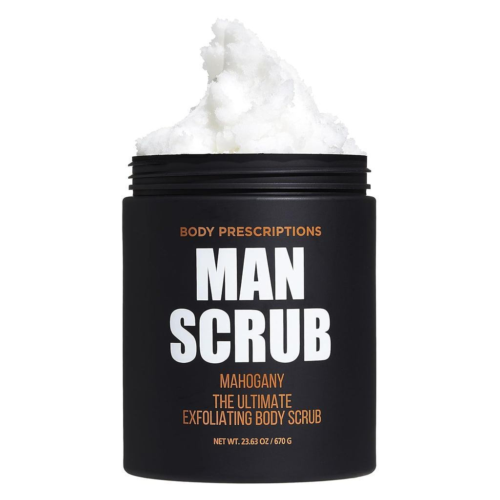 BodyPrecriptionsMensExfoliatingBodyScrub–UltimateWashinJarwithTwist-TopLid,ForAllTypes,21Ounce(Packo