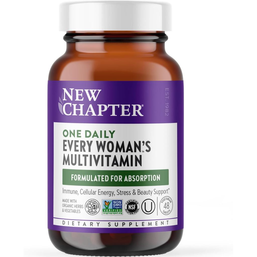 ใหม่ Chapter Womens Multivitamin, Iron, B6, B12, Biotin for Hair Growth, D3, VIT C, Zinc for Immune 