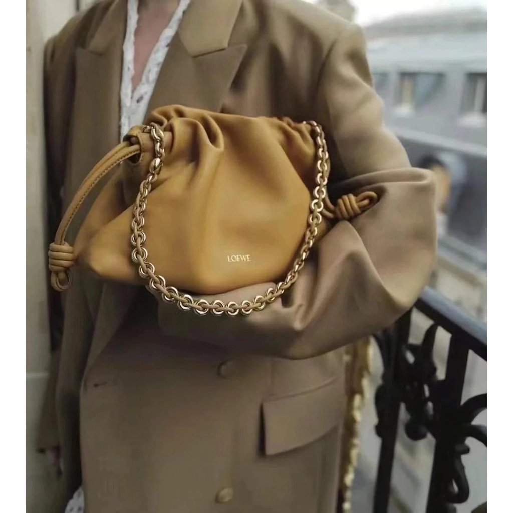 [เกรด Daigou] loewe Loewe Flamenco Purse Mini Lucky Bag Bag Napa หนังแกะกระเป๋าคลัทช์ Drawstring Buc