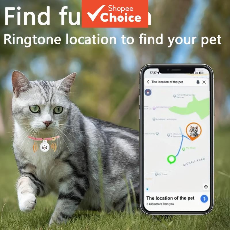 GPS Pet Tracker Tag Locator สําหรับแมวสุนัข Anti Lost พร้อม Ringtone Alert สําหรับ IOS