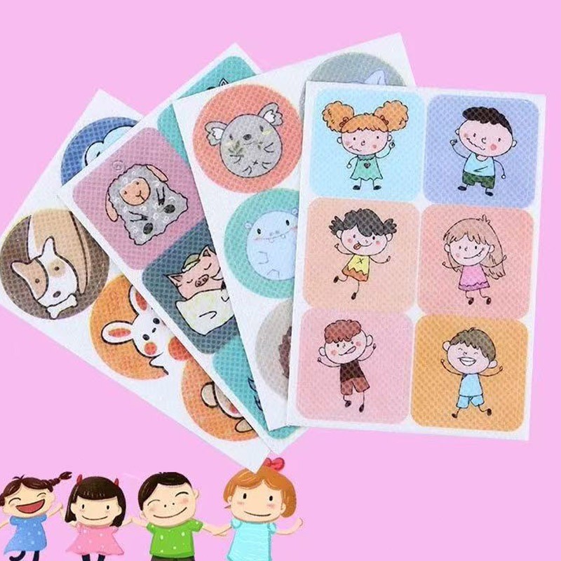 สติกเกอร์ไล่แมลง 180/360 ชิ้น แผ่นแปะกันยุงปลอดสารพิษ ดีไซน์การ์ตูนน่ารัก เหมาะใช้ในฤดูร้อน
