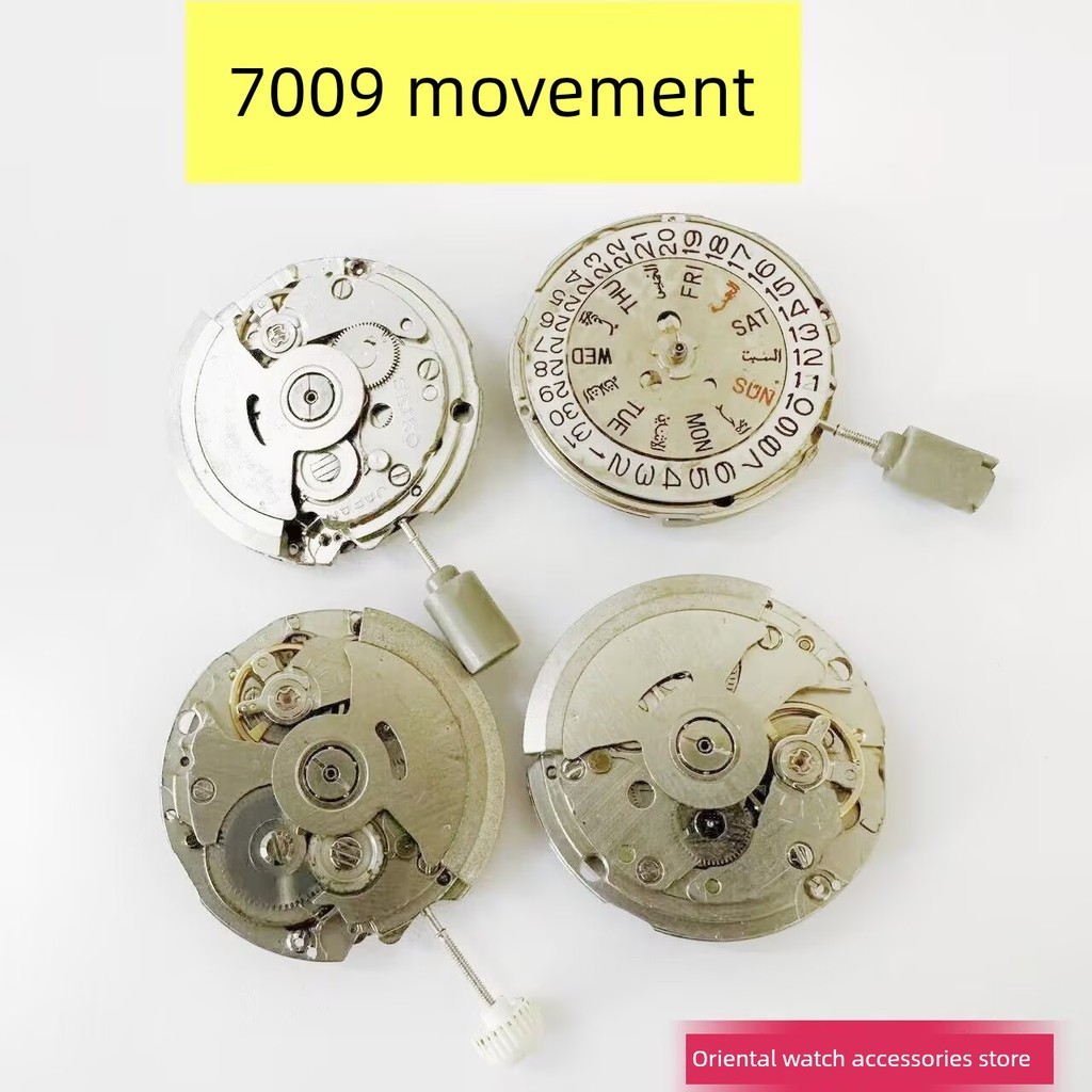 นาริกา ผู้ชาย นาฬิกาออโต้ อุปกรณ์เสริมนาฬิกา SEIKO การเคลื่อนไหวของ Seiko 7009การเคลื่อนไหวของนาฬิกาเก่าสำหรับการซ่อมนาฬิกาการถอดชิ้นส่วนบำรุงรักษา