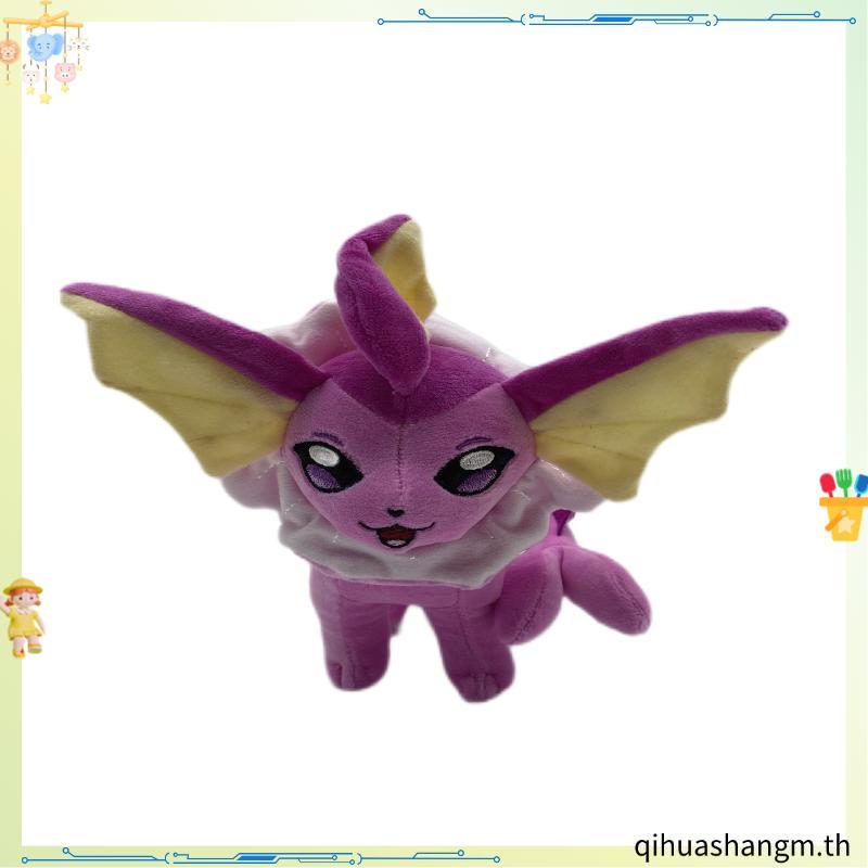 ((พร้อมแท็ก) ท่ายืน ขนาดเล็ก 26.6 ซม. ตุ๊กตา Eevee Heterochromatic Standing Posture Eevee Narcissus 