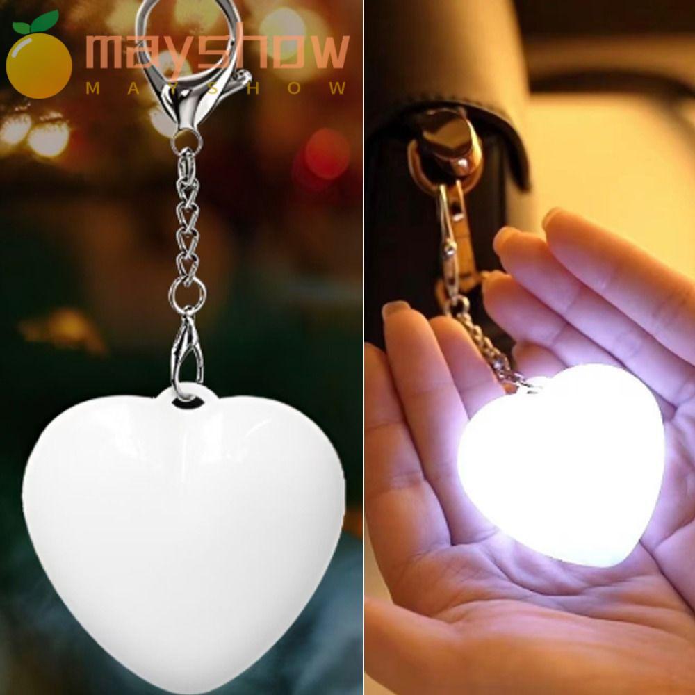 MAYSHOW กระเป๋าถือแสง, Smart Touch Activation Heart Pattern Purse Glow Light, Portable Touch Activat