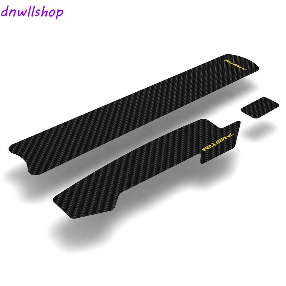 Dnwlshop สติกเกอร์ป้องกันชิ้นส่วนจักรยานเสือภูเขา กันน้ํา ฟิล์มป้องกัน อุปกรณ์เสริมโซ่ สีดํา