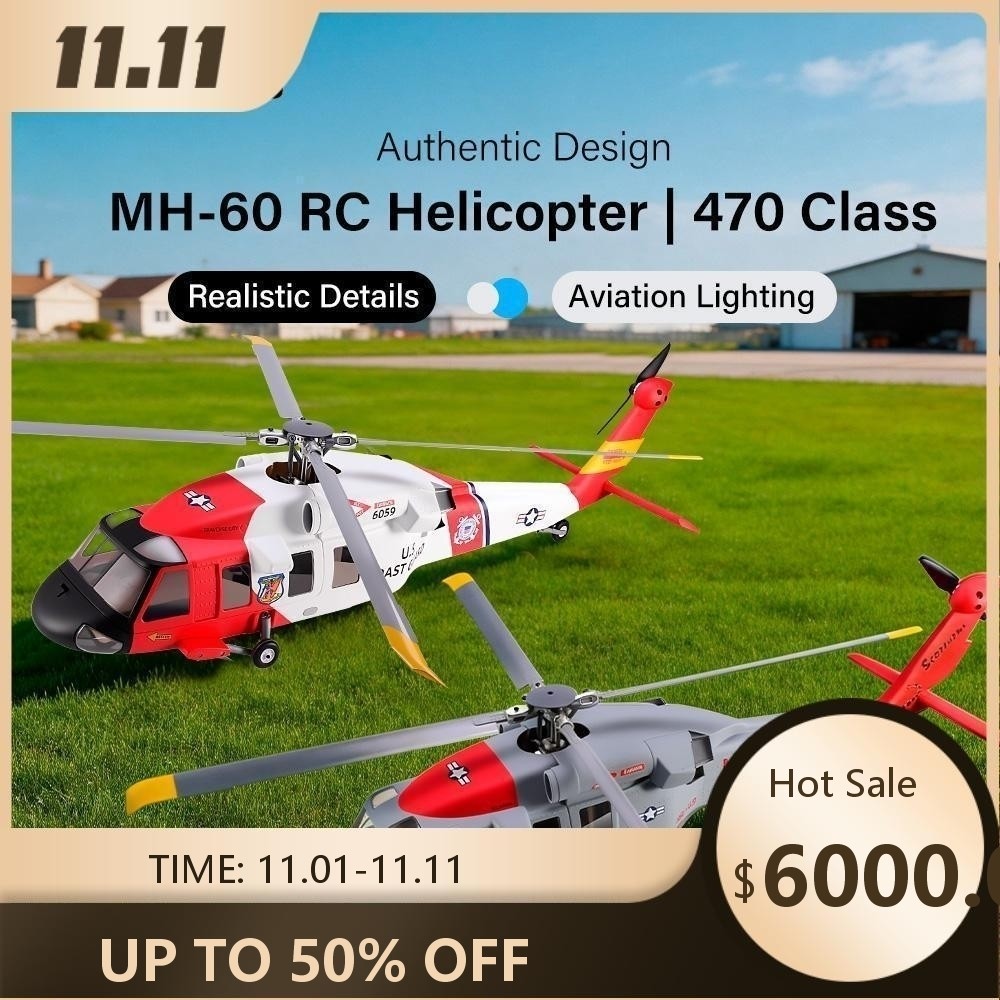 FLYWING MH-60 R Seahawk RC เฮลิคอปเตอร์ ไฟ LED ACE ATT MH60R GPS เฮลิคอปเตอร์ MH60 rc เฮลิคอปเตอร์ 4