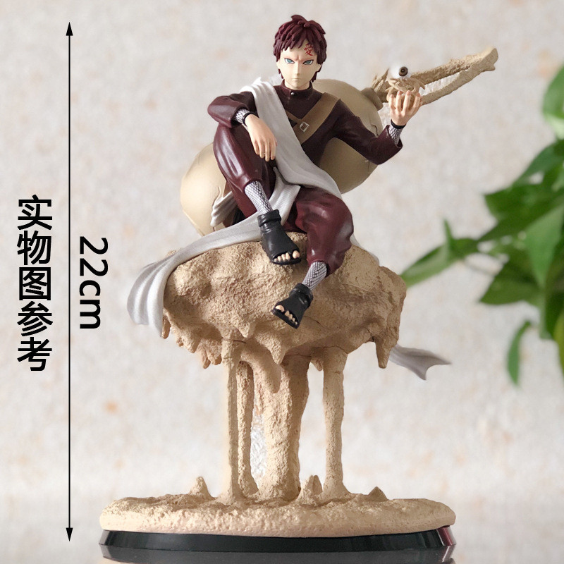 Hongmanshe Naruto Gaara รุ่นคุณภาพสูง GK Shayun Gaara ที่นั่งรูปเครื่องประดับมากกว่า 14 ปีของเล่น