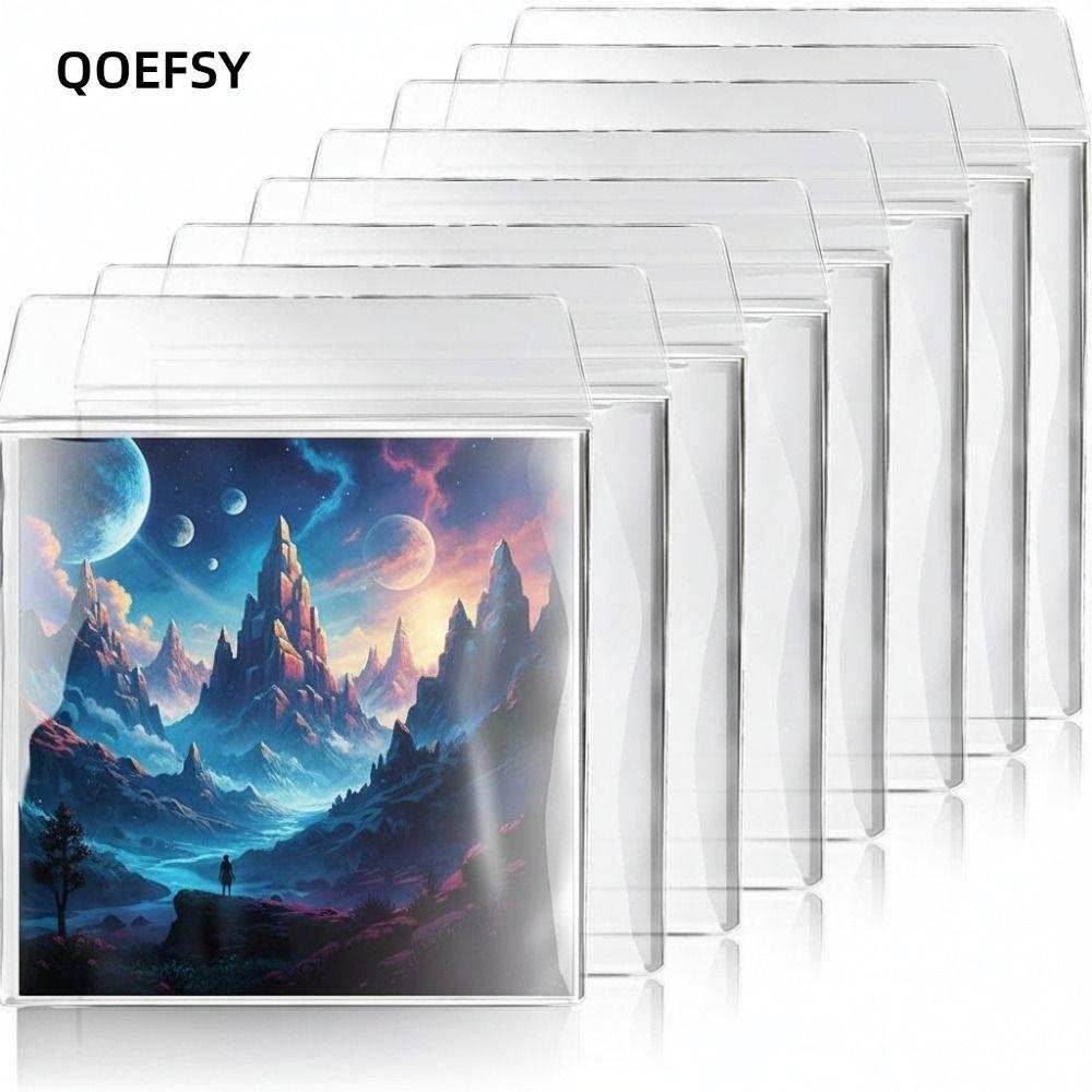 QOEFSY Vinyl Records Sleeve, Resealable หนา LP Record Storage Bags Record