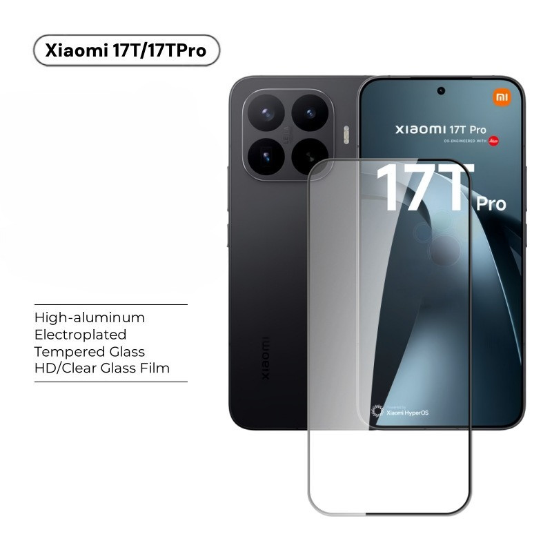 สําหรับ Xiaomi 17T 17T Pro Xiaomi 17T Pro 9H กระจกนิรภัยป้องกันหน้าจอสําหรับ Xiaomi 17T 17T Pro Xiao
