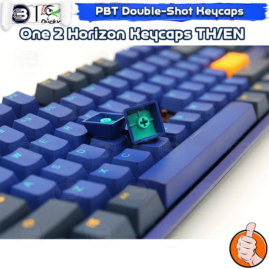 [CoolBlasterThai] Ducky One 2 Horizon Keycap Set 108 Keys TH/EN (คีย์บอร์ด)