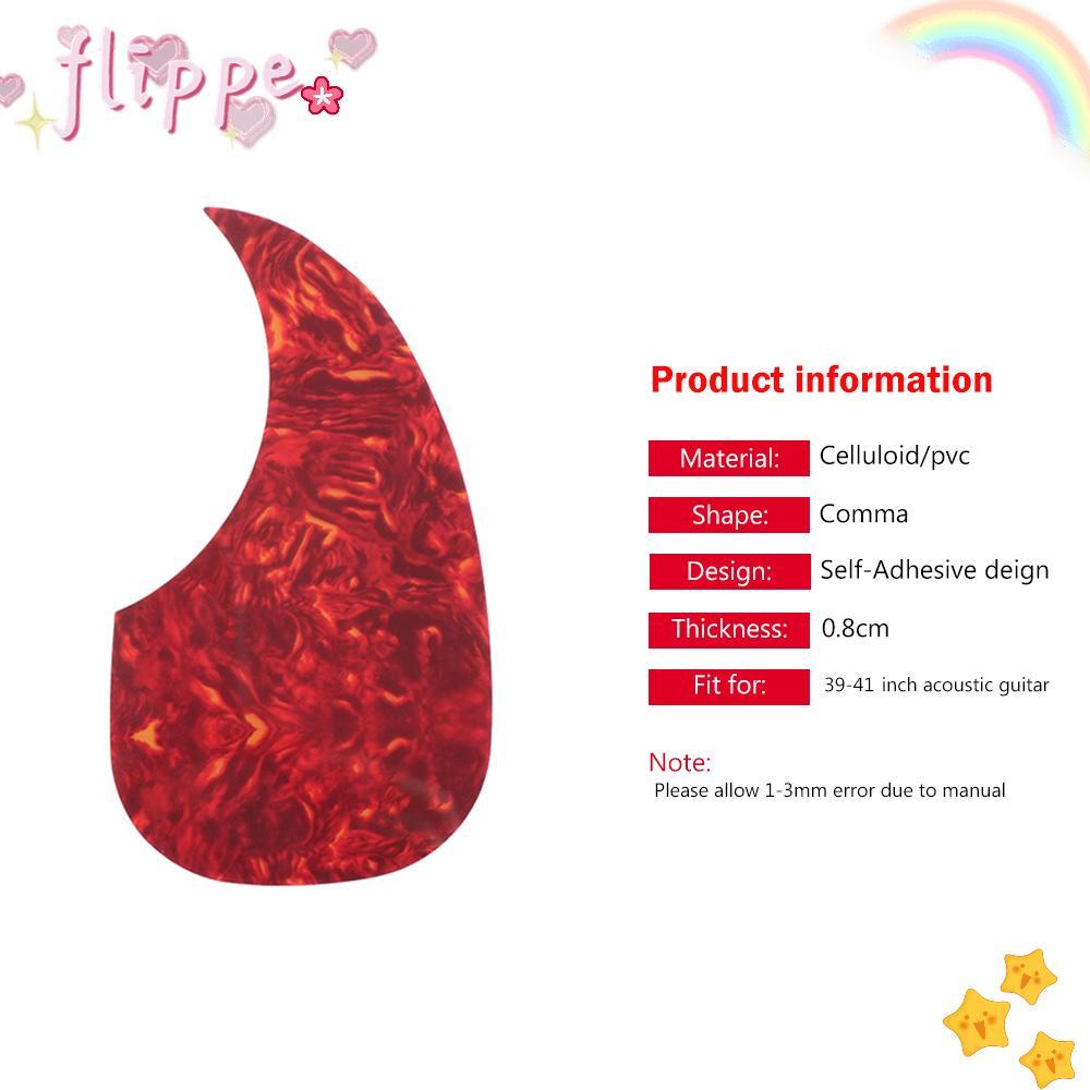FIPE Scratch Plate Comma Shape Sticker Pick Guard