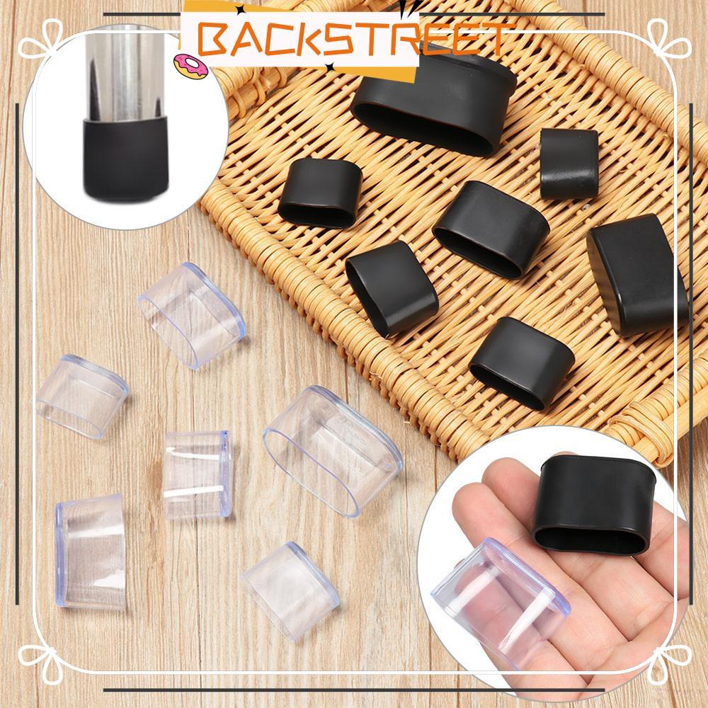 BACKSTAGEREET 4 ชิ้น Furniture Feet Floor Protectors แผ่นซิลิโคนด้านล่างทรงกลม
