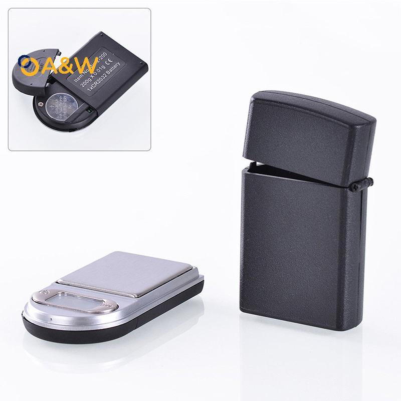 A&W 0.01g x 100/200g Gram Mini Digital Poet "" Scale Jewelry น้ําหนักเพชร