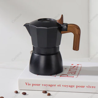 วาล์วคู่ Moka Pot หม้อกาแฟสกัดฝรั่งเศสอลูมิเนียมเครื่องชงกาแฟกลางแจ้ง Moka Pot Espresso Appliance 150ML
