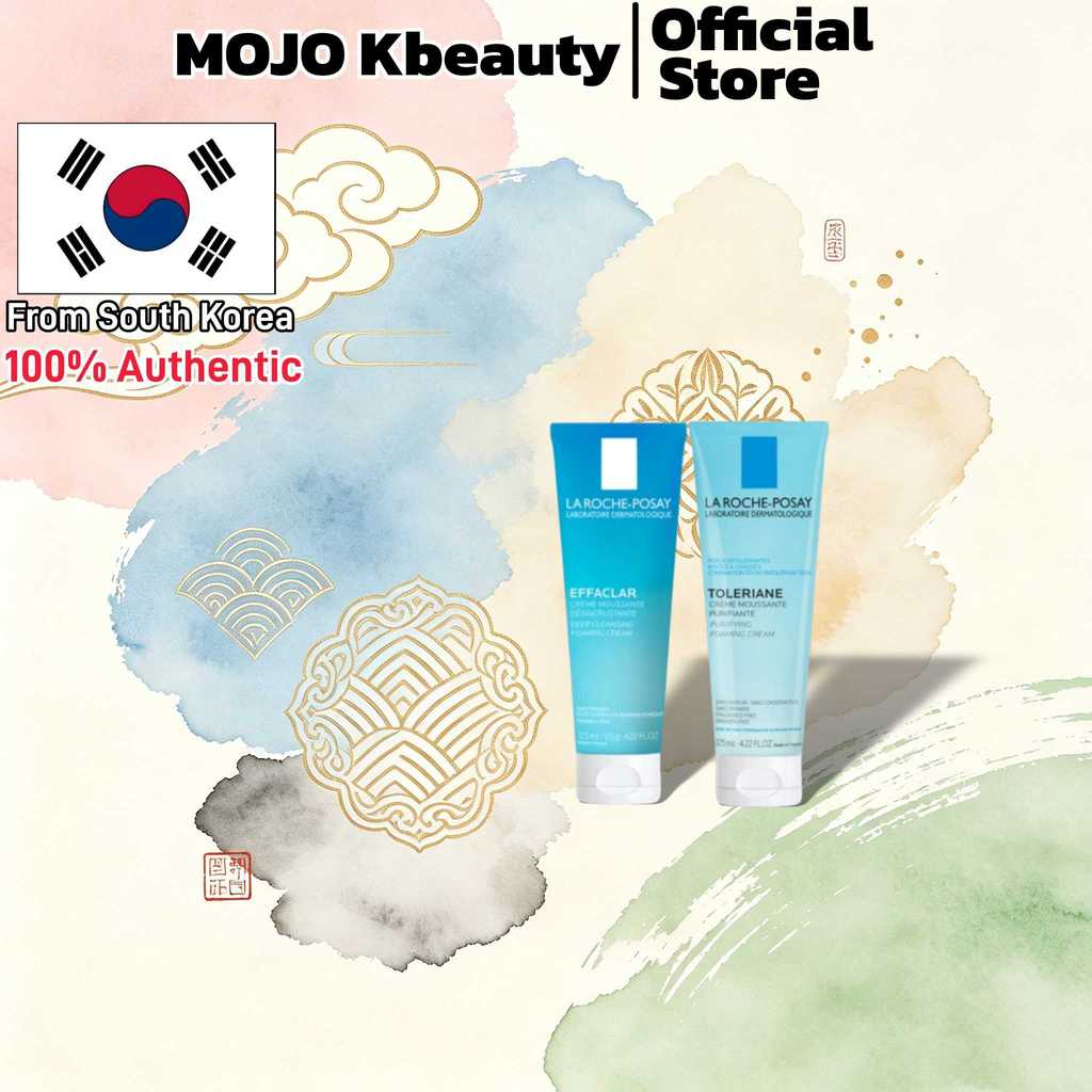 [La Roche-Posay] Toleriane Purifying foam Cream Facial Cleanser 125ml/ครีมโฟมล้างหน้า 125ml/ทําความส