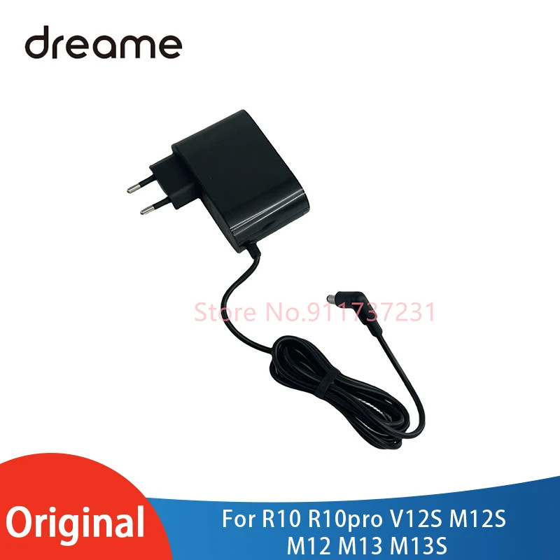 อะแดปเตอร์ไฟเดิมพร้อมปลั๊ก EU สําหรับ Dreame R10 R10pro V12S M12S M12 M13 M13S ไร้สายมือถืออะไหล่ทดแ
