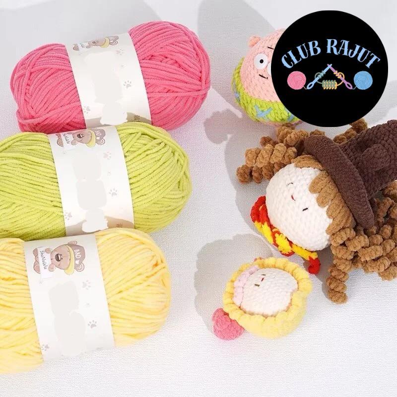 คลับถัก - เส้นด้ายถัก Chenille ขนาดเล็ก / Chenille ขนาดเล็ก