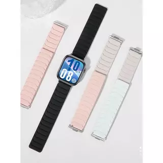 สายรัดซิลิโคนแม่เหล็กสําหรับ Huawei Watch Fit 5 4 Fit 3 สร้อยข้อมือกีฬาเปลี่ยนสายรัดข้อมือสําหรับ Huawei Watch Fit 4 5 Pro/4 Correa