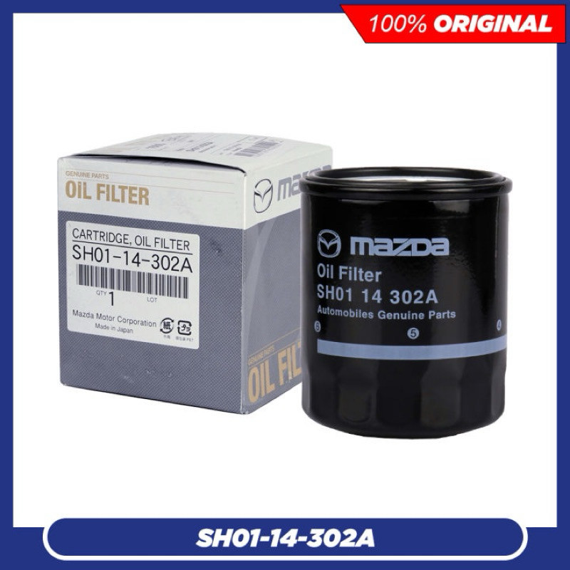 SH01-14-302A Mazda กรองน้ํามันสําหรับ 3 BK BL, 5 CR CW, 6 GG GH GJ, CX5 KE, CX7 ER 2.0 Non-Skyactiv 