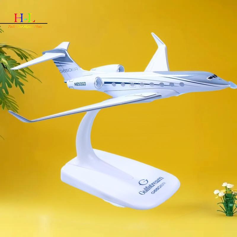 HL 1PCS Gulfstream G650 เครื่องบิน Diecast 1/200 Scale เครื่องบินรุ่น G650ER เครื่องบินเครื่องบินรุ่