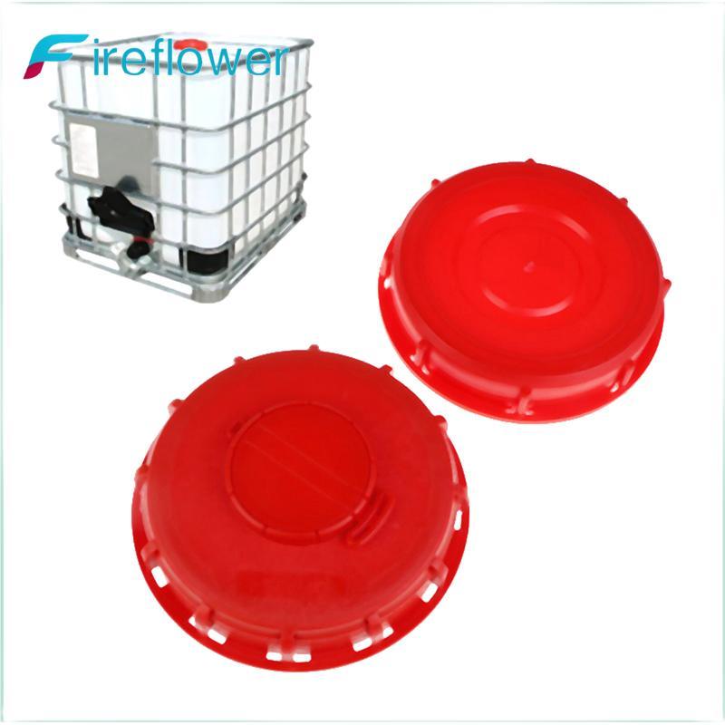 Fireflower Red IBC ฝาปิดน้ําที่เก็บของเหลว IBC ถังฟิตติ้งพลาสติกฝาครอบหมวก Adaptor Nice