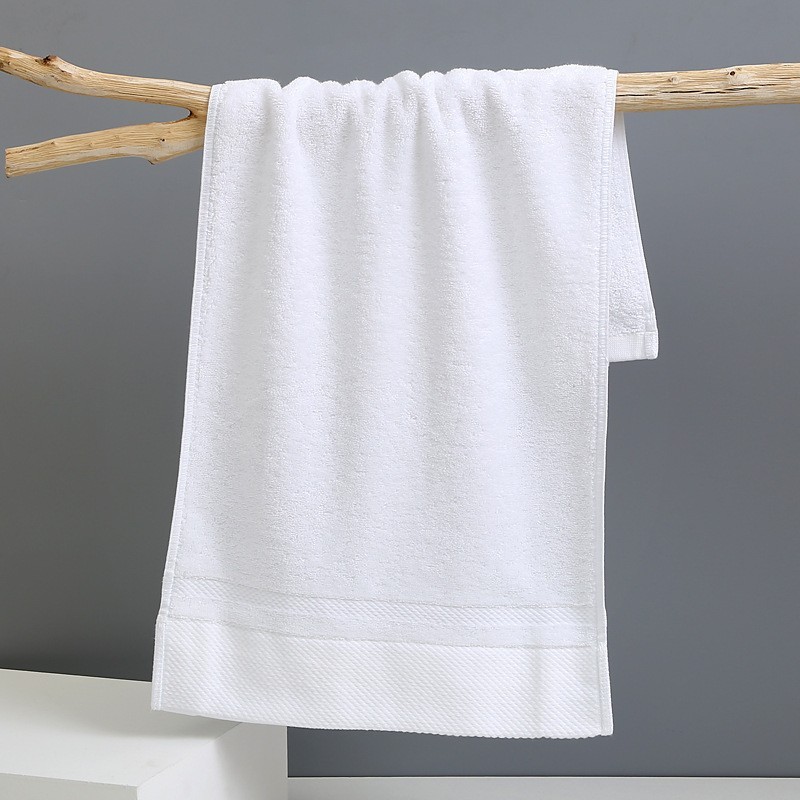 【Ready Stock】 Towel Long-Staple Cotton Towel Cotton Thickened Absorbent Plain Gift Towel Embroidery 