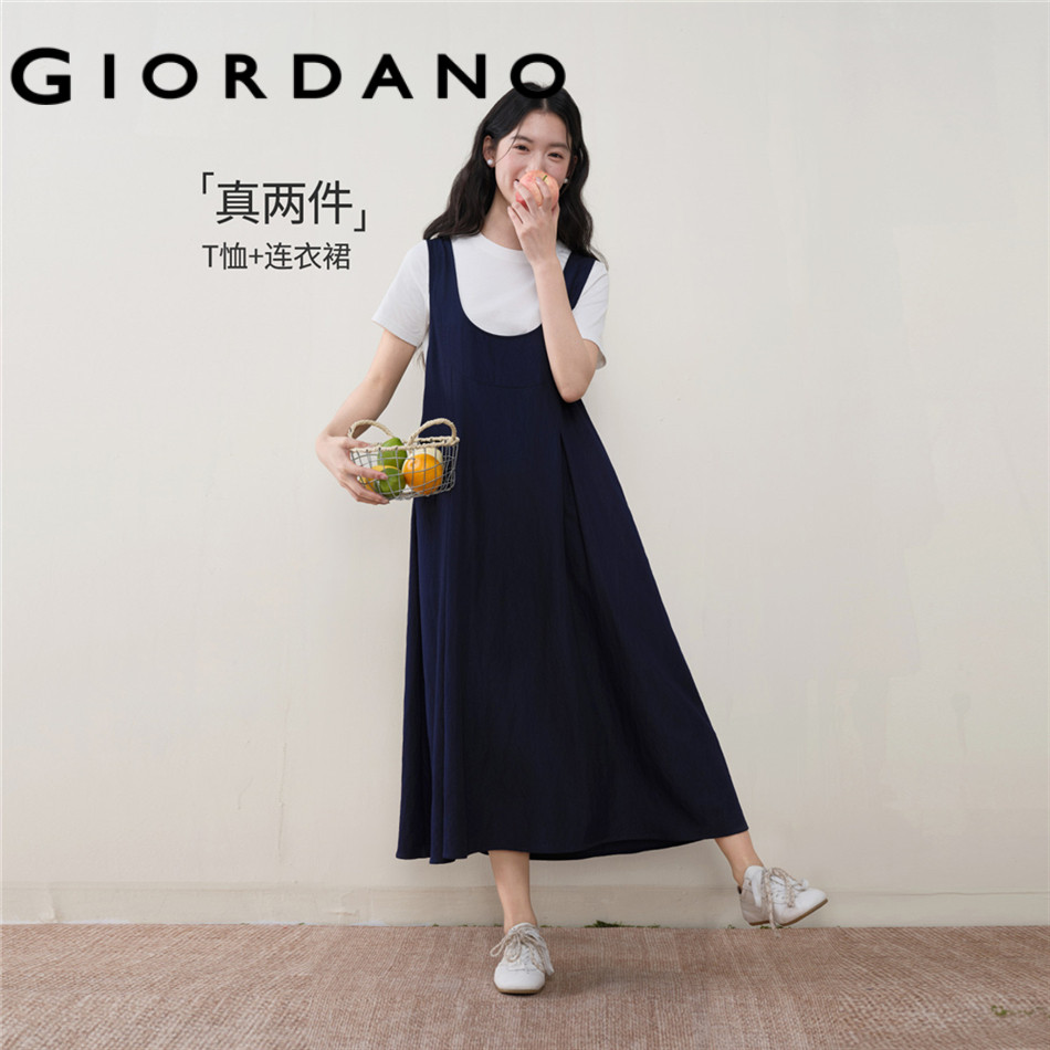 GIORDANO WOMEN Women Short Sleeve Dress 18466716