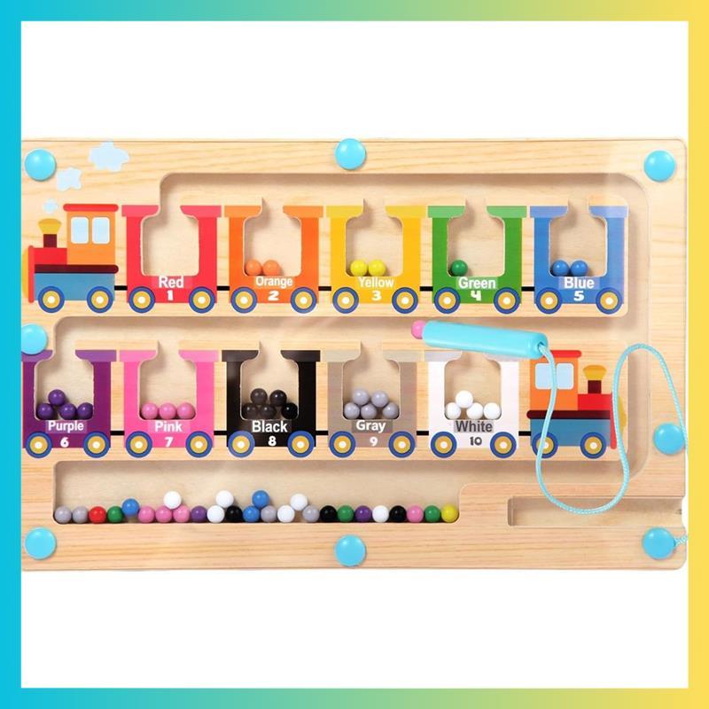 Christmas Stocking Stuffers สําหรับเด็กการเรียนรู้ของเล่นประสาทสัมผัสเพื่อการศึกษาลูกบอลแม่เหล็กไม้ 