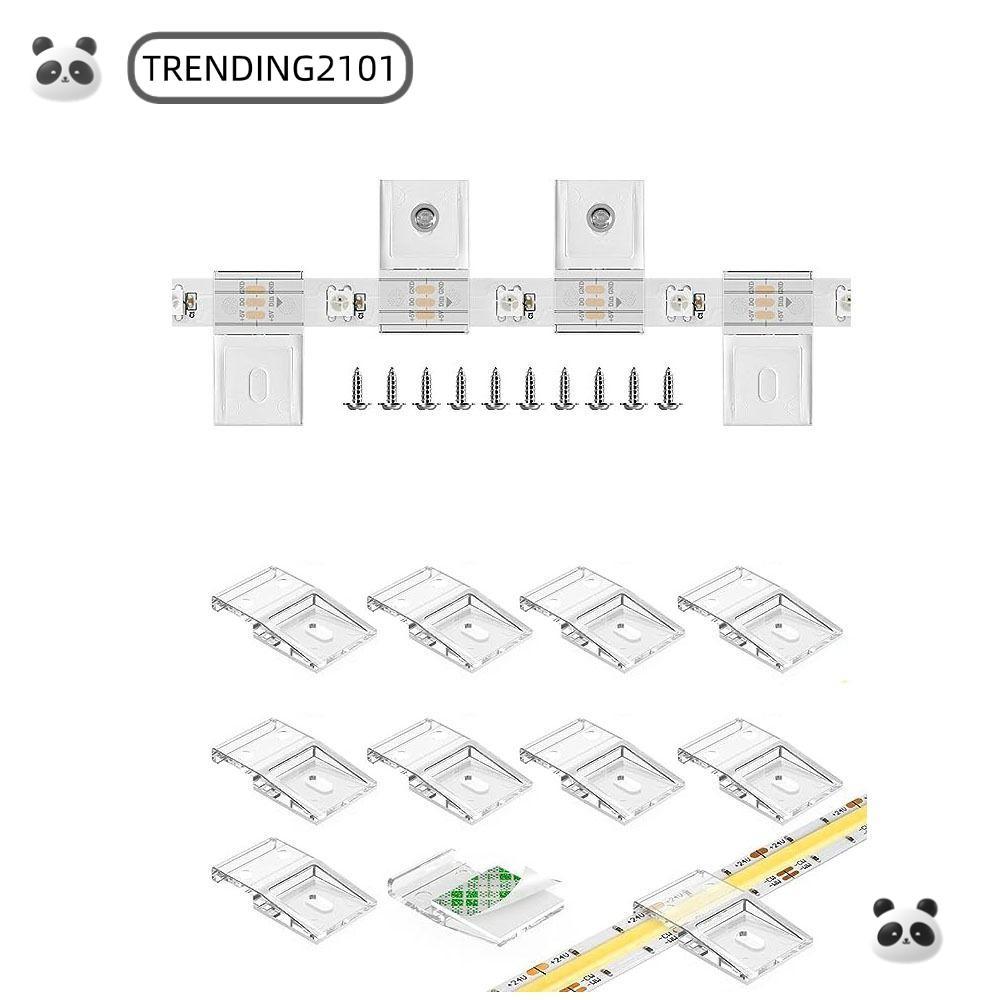 กําลังมาแรง 10 มม.PCB LED Light Strip คลิป, WS2812B WS2811 FCOB COB SK6812 RGBW คลิปพร้อมสกรู, คุณภา