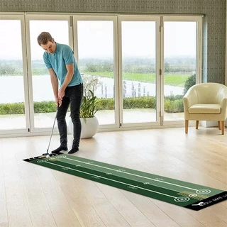 Greateffort 200*50cm golf putting mat พรมพัตต์กอล์ฟ ซ้อมพัตต์กอล์ฟ training พรมซ้อมพัตต์ 2เมตร Golf Putting Trainer Mat