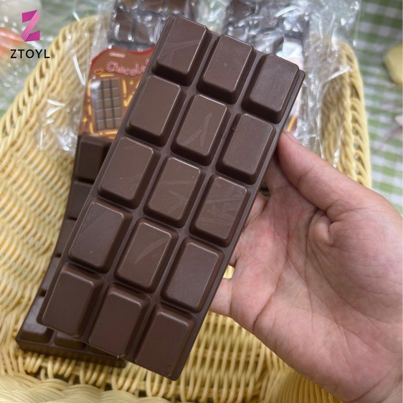[ZTO-t] PU Squishy Chocolate Bar ของเล่น Ultra Slow Rising เนื้อที่สมจริงนุ่มบีบความเครียดบรรเทาสําหรับของขวัญหรือตกแต่ง