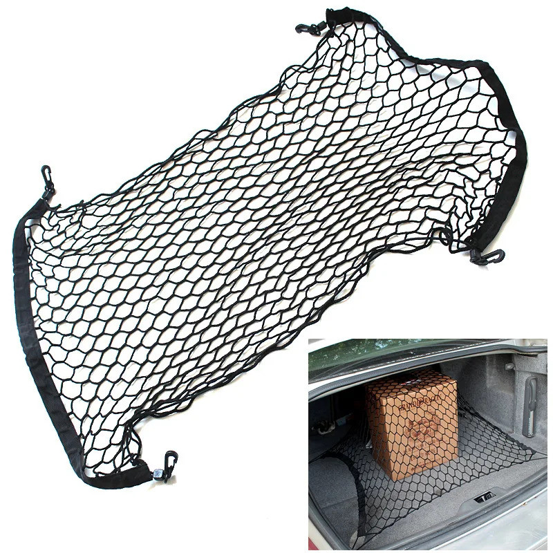สําหรับ Subaru Forester SJ 2014-2022 รถ Trunk กระเป๋าเดินทาง Cargo Organiser ตาข่ายยืดหยุ่นสุทธิจัดแ
