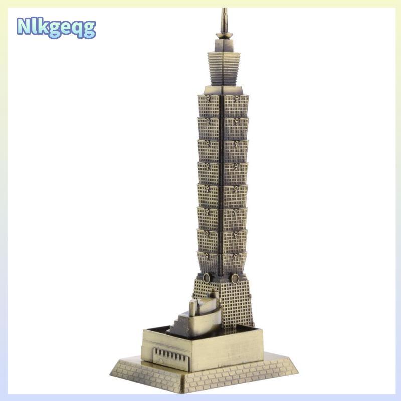 [nlkgeqg] Taipei 101 โมเดลสถาปัตยกรรมอาคาร บทความตกแต่ง โต๊ะ Décor