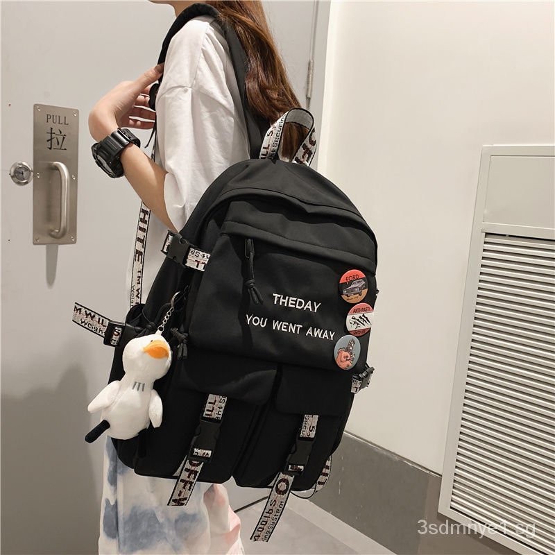 EA8 smiggle กระเป๋านักเรียนมัธยมกระเป๋านักเรียนผู้ชายเกาหลีสไตล์ High School และ College Student กระ