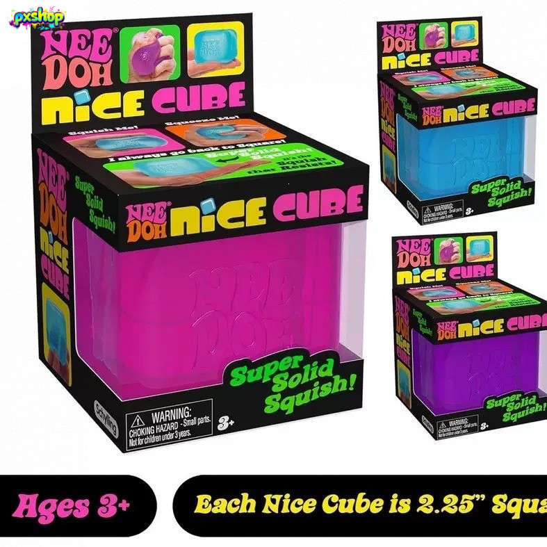 ของเล่นฟิดเจ็ต Nee Doh ลูกบาศก์ – เนื้อสัมผัสคล้ายมอลโตส