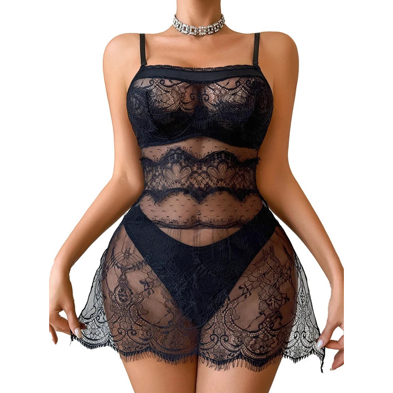 M Belamimi Sexy Lingerie Fishnet Bodystocking Women  Sex Underwear  Dress Bodysuit  Porn Babydolls O