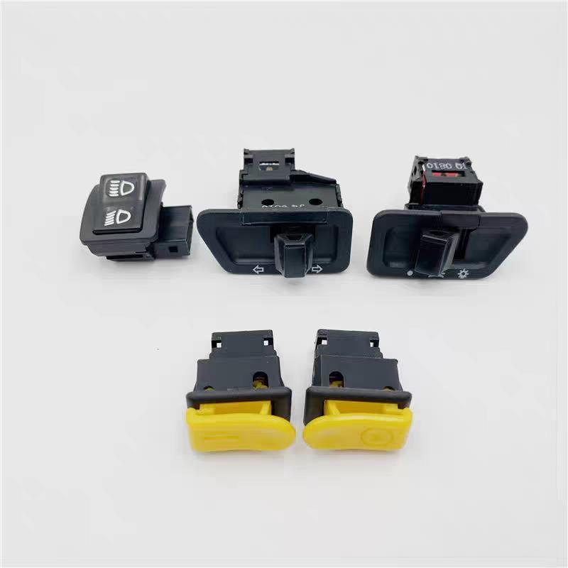 เหมาะสําหรับ Haojue HJ110-6A/8 UD/UG110 คานโค้งสวิตช์ไฟหน้ารถจักรยานยนต์ Far Lower Light Dimming ปุ่