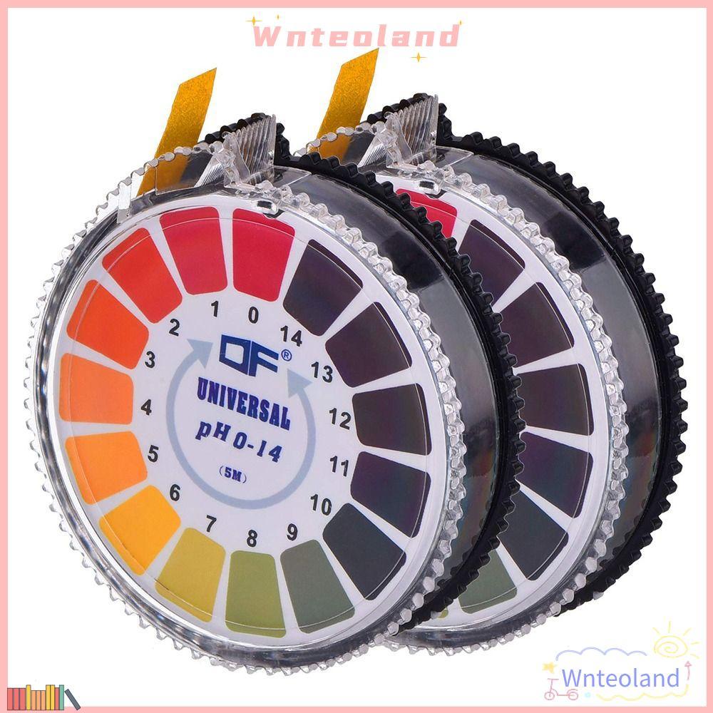 WNTEOLAND 1/2 ม้วน PH Test Paper Strip Roll, 5m/roll PH 0-14 Test Paper, Universal PH Test Meter น้ํ