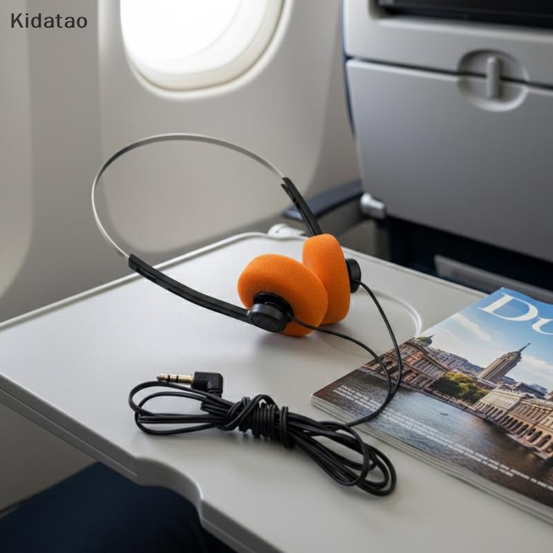 Kidatao ญี่ปุ่น Retro หูฟัง Nostalgic ชุดหูฟัง HiFi MP3 Walkman หูฟังกีฬา Photo Props หูฟังแบบมีสายบ