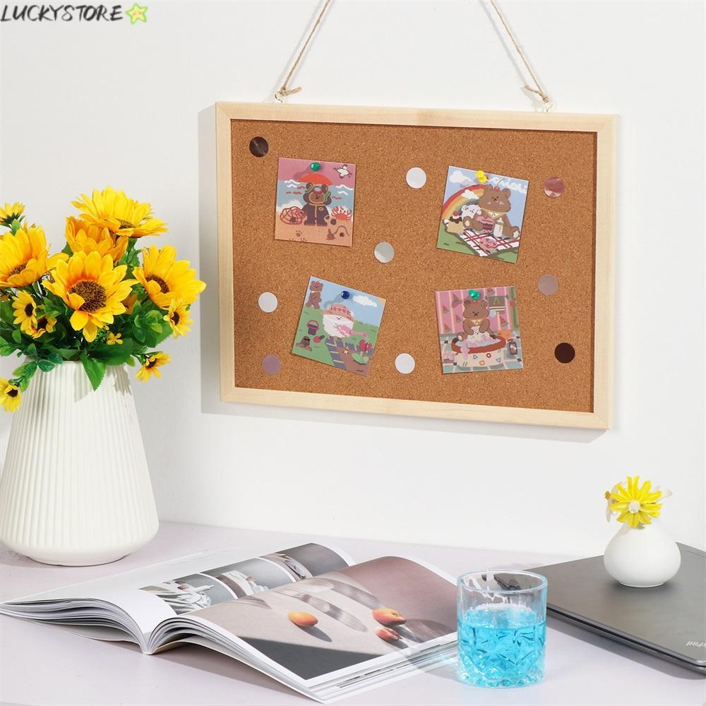 LUCKYSTORE Vision Board Wall Decorative Cork Pin Corkboard