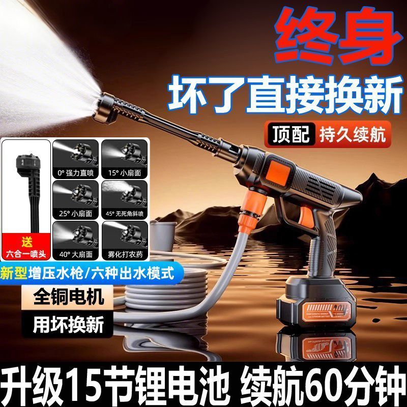 German Cordless Pressure Washer High Power Lithium Portable Car Cleaner Sprayer