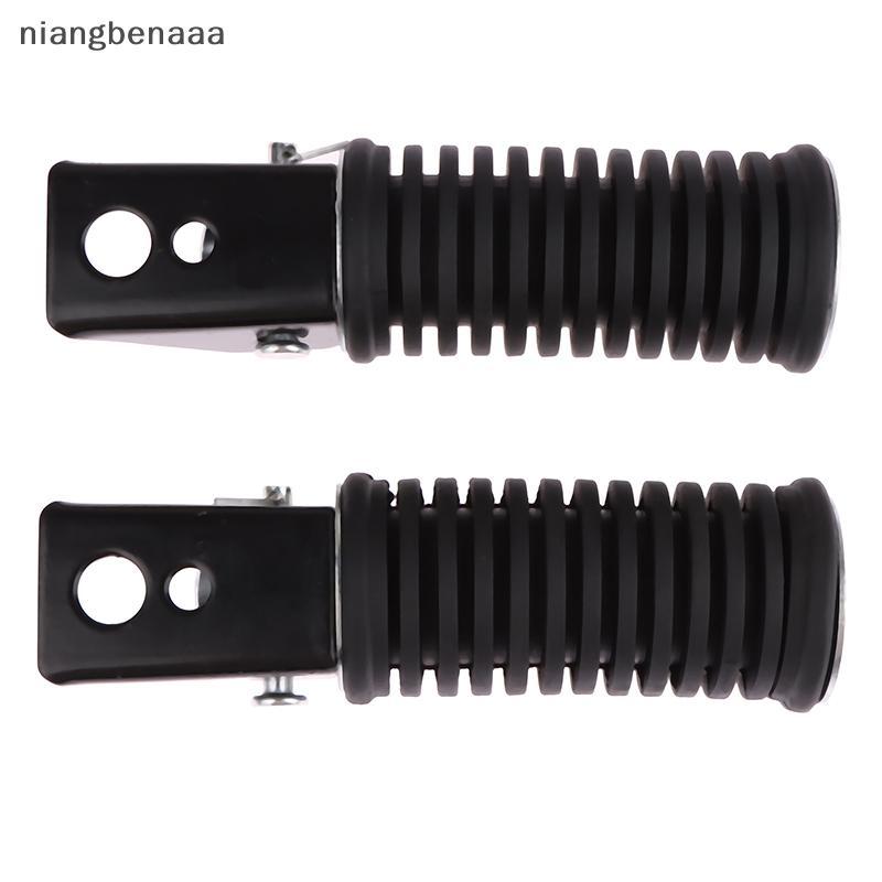 (niangbenaaa) 2 ชิ้นรถจักรยานยนต์ด้านหน้าด้านหลัง Footrests รถจักรยานยนต์หมุดเท้าสําหรับ GS125 GN125 Motocross อุปกรณ์มอเตอร์ไซค์ FootPeg เหยียบใหม่