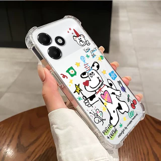 Case For Oppo A6C 5G 2026 เคส สำหรับ A6Pro A6 4G/5G A6X โปร่งใส กันกระแทก Hard Shell เคสโทรศัพท์ 004
