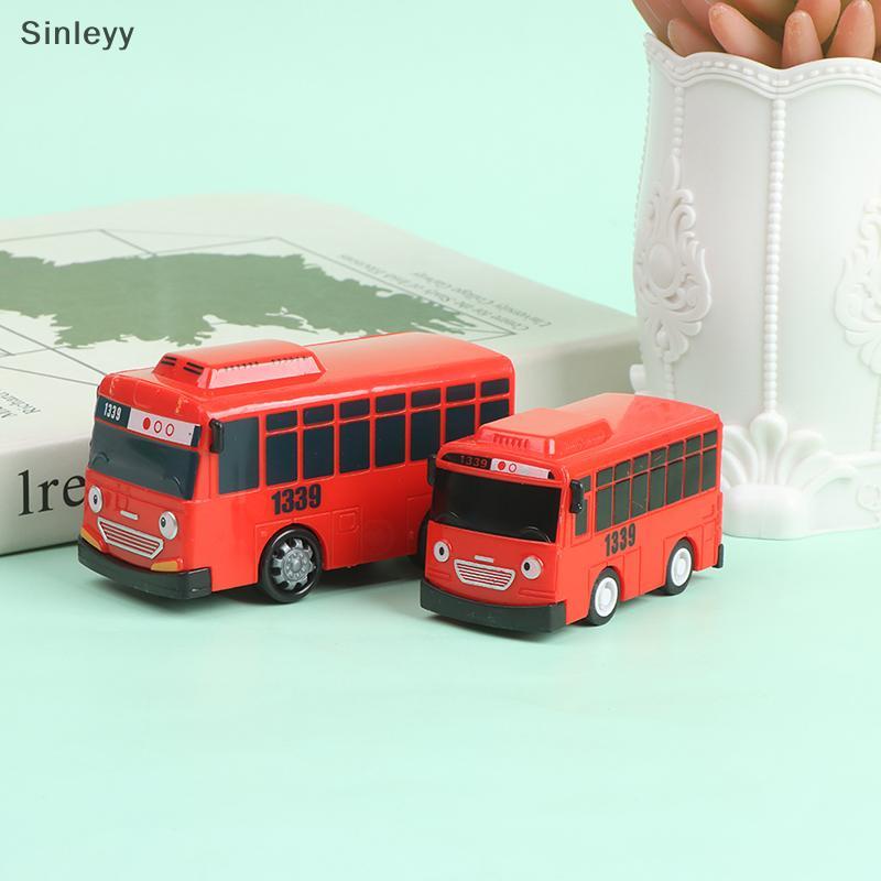 NLE 4PCS Tayo The Little Bus การ์ตูนดึง Ba รถของเล่นชุดเด็กการศึกษาของขวัญ N